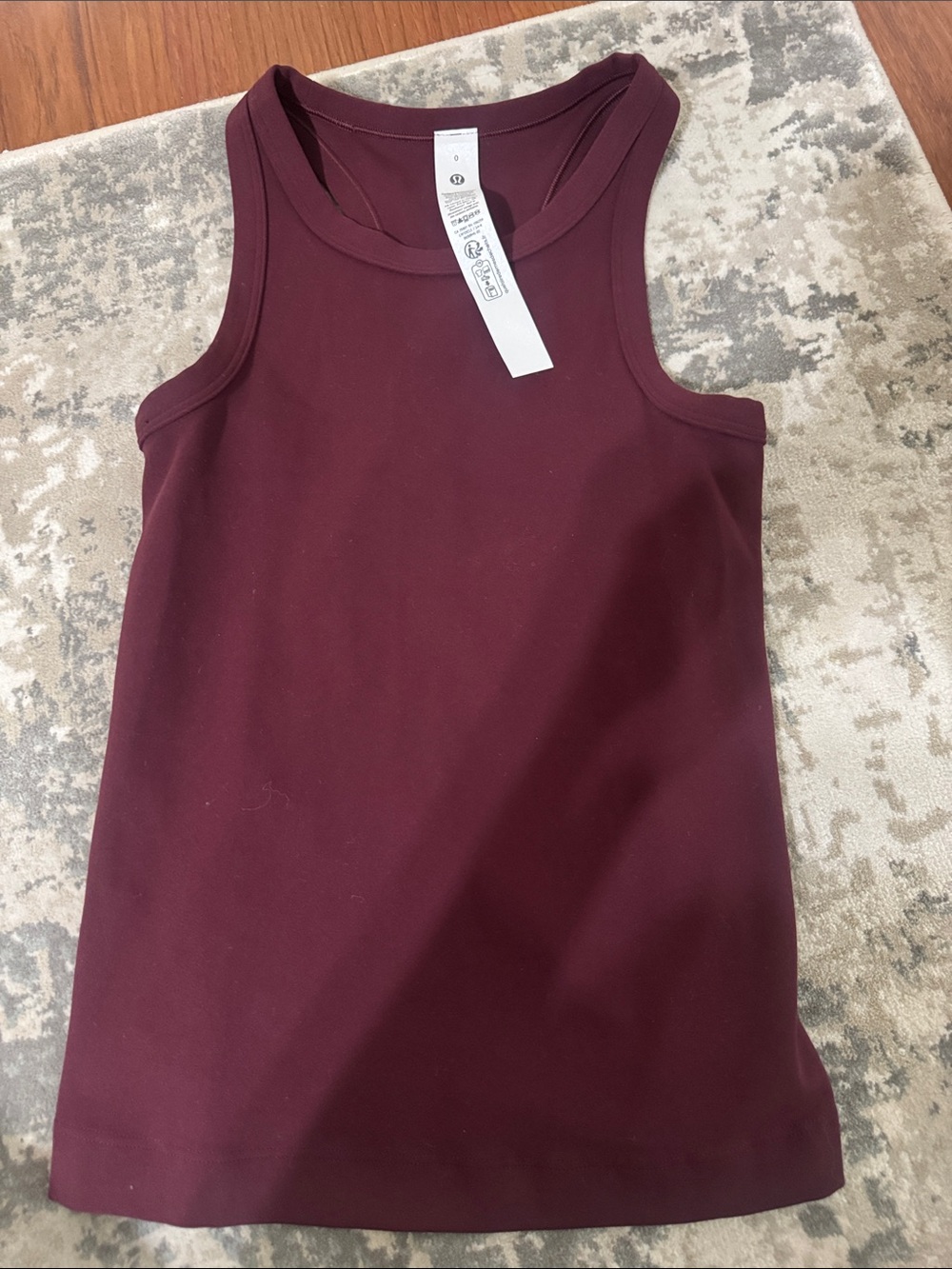 lululemon athletica Maroon Sleeveless Crewneck Tank